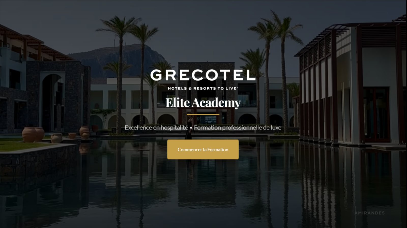 Page d'accueil de Grecotel Elite Academy